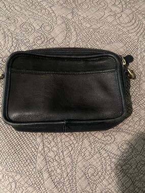 Nice Vintage Coach Carnival 9925 Black Leather Bag without Strap or Tag